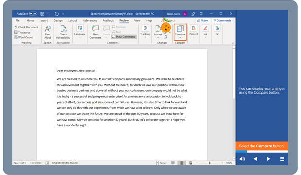 Preview image for training Microsoft Word 365