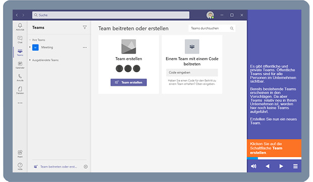 Preview image for training Microsoft Teams Online