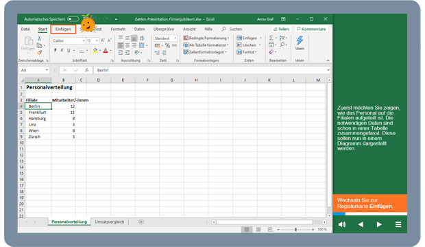 Preview image for training Umstieg auf Microsoft Excel 365