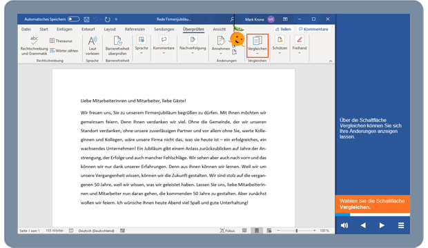 Preview image for training Umstieg auf Microsoft Word 365