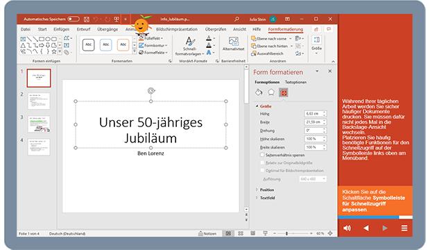 Vorschaubild für das Training Microsoft PowerPoint 2021